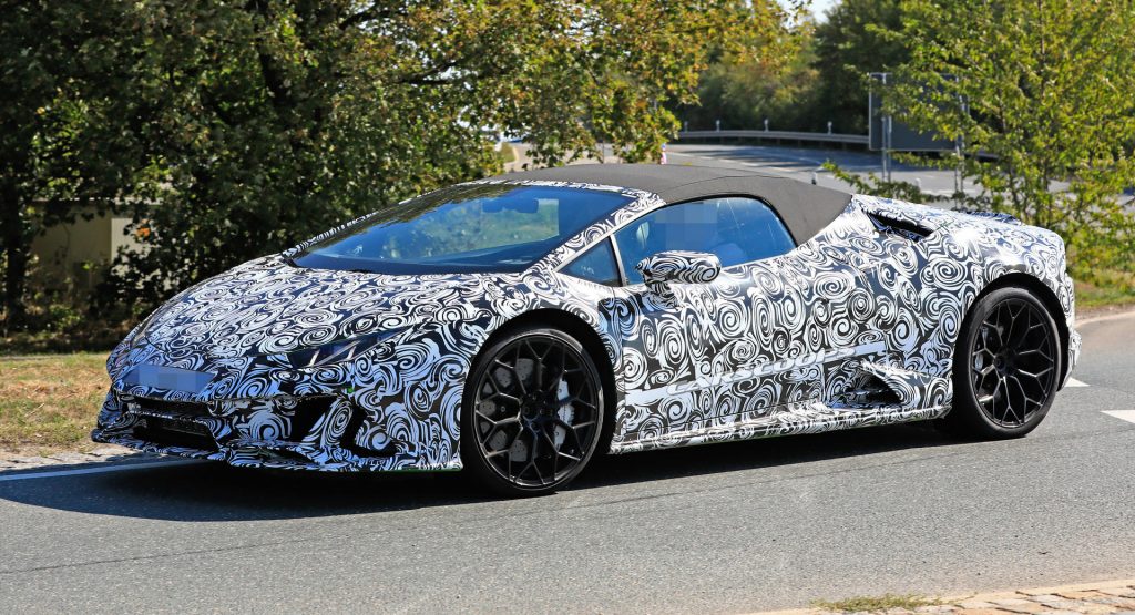  Facelifted Lamborghini Huracan Shows Performante-Inspired Styling Cues