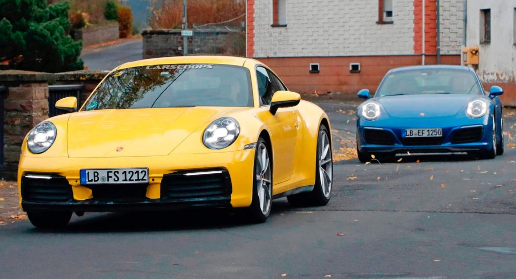  Spot The Changes: 2020 Porsche 911 (992) Spied Alongside 991 Predecessor