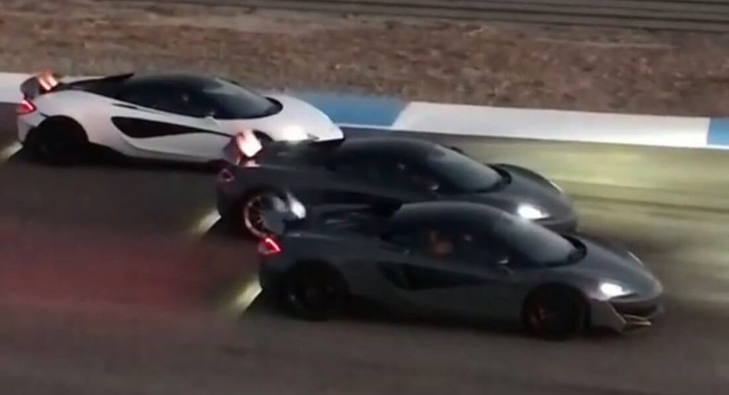 Watch A Mclaren 600lt Flame Battle Like No Other Carscoops