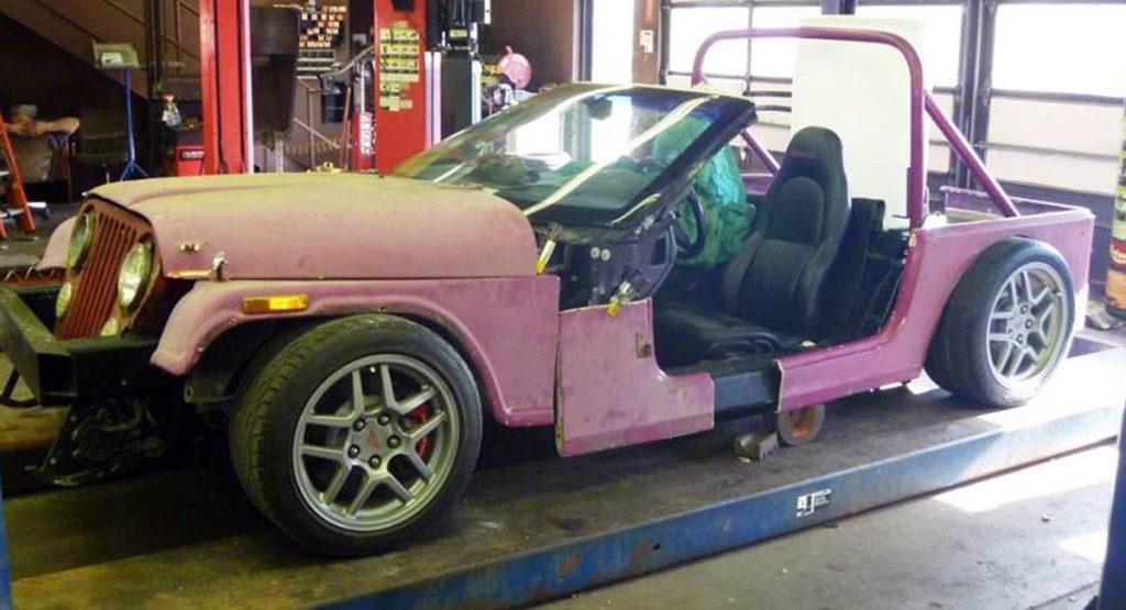  Somebody Tried Turning This Corvette Into A Jeep Roadster