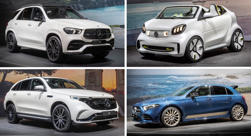  Mercedes A35, GLE, EQC And Smart Forease Concept Debut In Paris