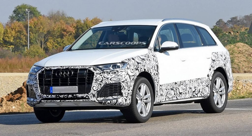  2020 Audi Q7 Prototype Spotted Wearing New Production Taillights