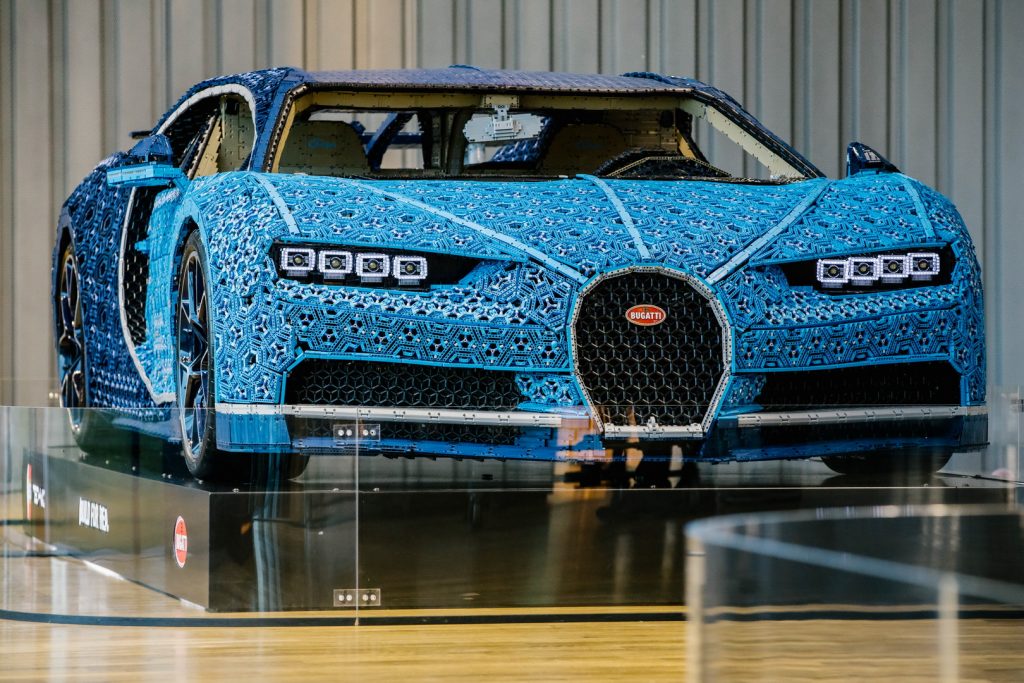 Life-Size Lego Bugatti Chiron Joins The Real Thing At VW Car Museum ...