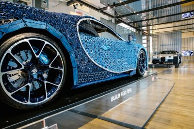 Life-Size Lego Bugatti Chiron Joins The Real Thing At VW Car Museum ...