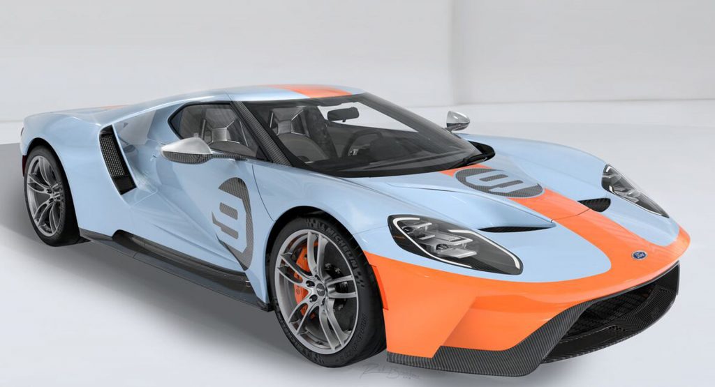  2019 Ford GT Heritage Edition Going Up For Auction With A Gulf Livery