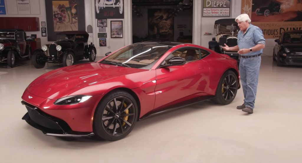  Jay Leno Samples The New Aston Martin Vantage, Emerges A Fan