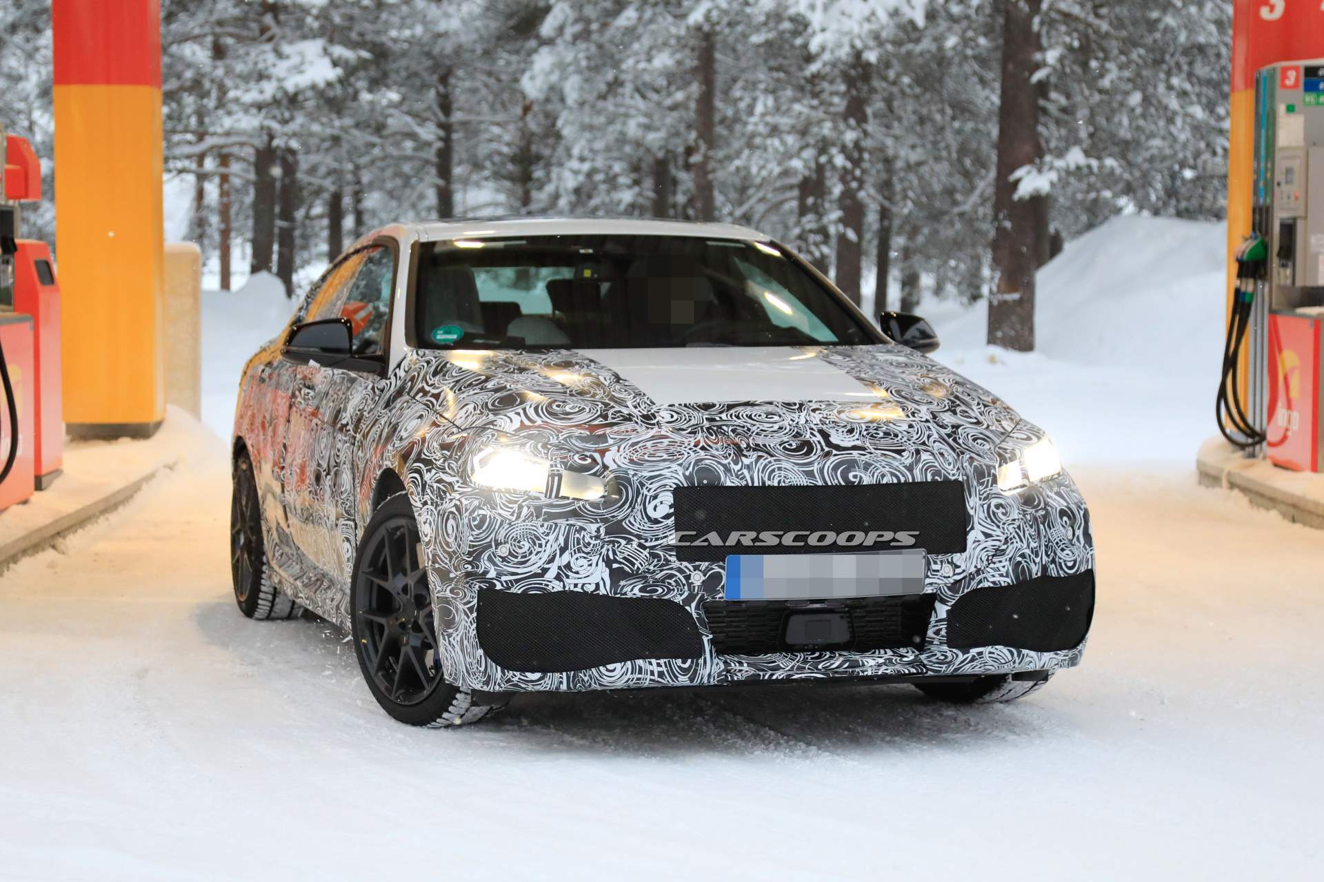Bmw 2 Series Gran Coupe Shows Up In M240i M Performance Guise Snow Drifting Carscoops