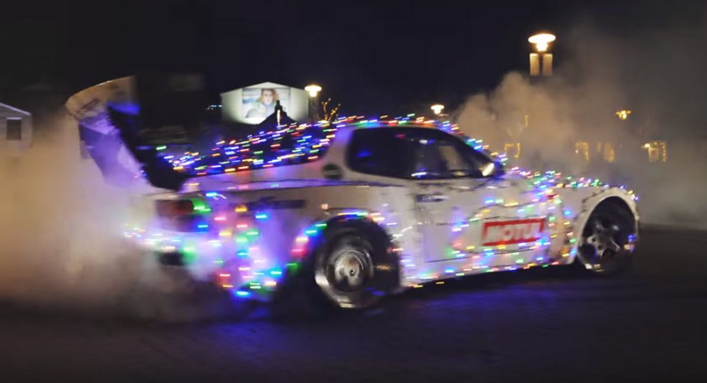  LS V8-Swapped Porsche 944 Is A Drifting, Rubber-Burning Christmas Tree