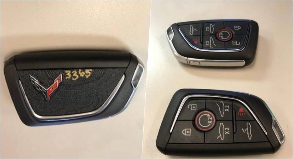  2020 Chevrolet Corvette C8 Key Fob Shows New Logo Via FCC Filing