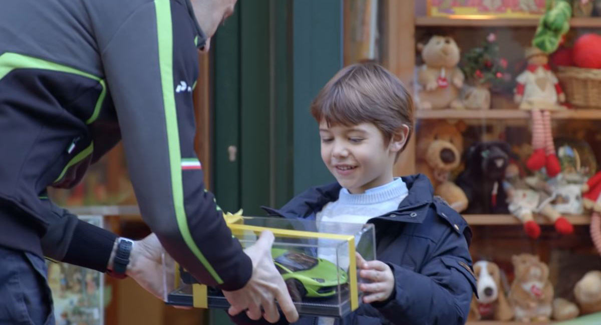 Young Lamborghini Fan Gets More Than A Model Car As A Present | Carscoops