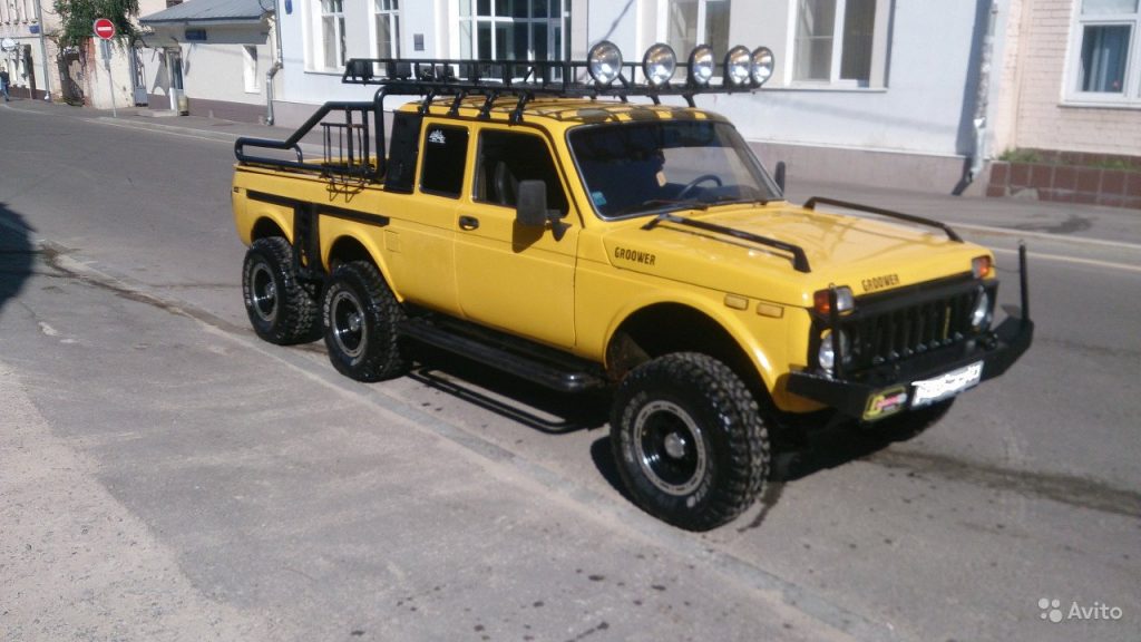 Custom Lada Niva 6×6 Pickup Is A Poor Man’s Mercedes-AMG G63 6×6 ...