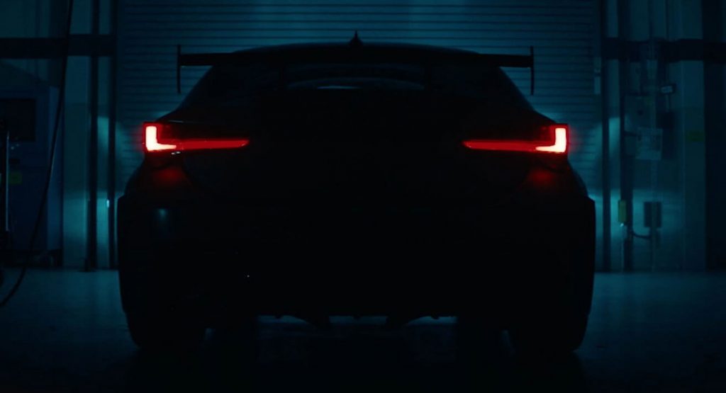  Lexus RC F Track Edition Teased On Film, V8 Sounds As Brutal As Expected