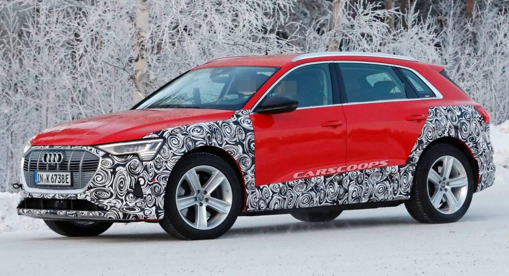  Audi E-Tron Spied Testing, Could Be 3-Motor Performance Version