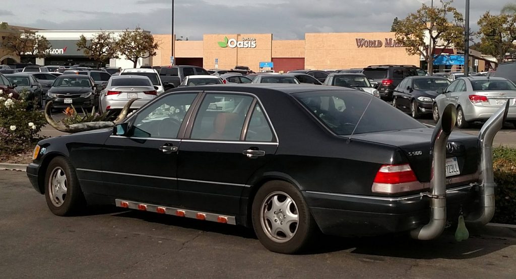  Mercedes S-Class With Horns And Semi-Sized Exhausts Is Just Vulgar