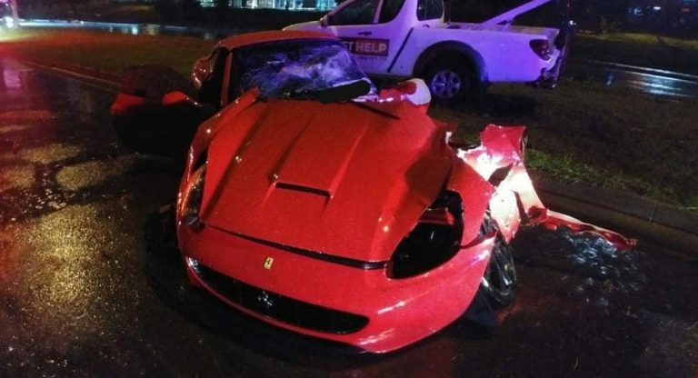 Ferrari California Sliced In Half During Horrific South African Crash ...