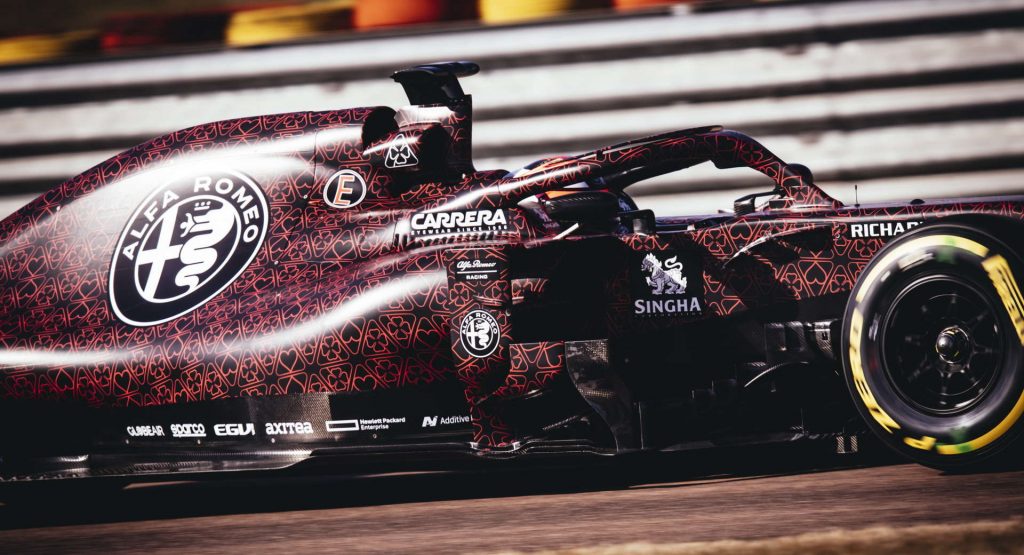  Alfa Romeo F1 Puts On Valentine’s Day Livery For 2019 Debut