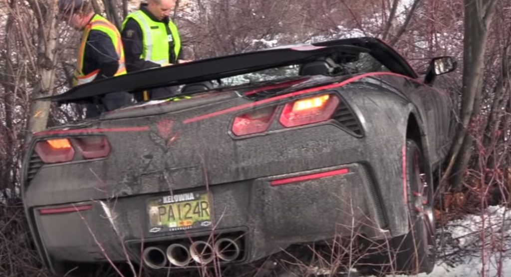  Elderly Corvette Driver Injured After Veering Off Highway And Crashing