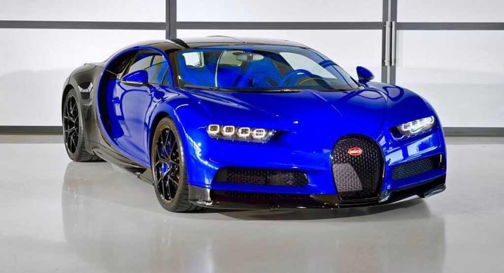 First Bugatti Chiron Sport Masterpiece Carscoops Delivered And Is In | A Blue Black