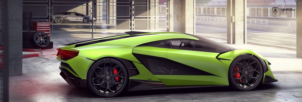 Lamborghini Trono is a Futuristic All-Electric Hypercar with a