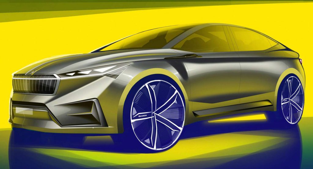  Skoda Vision iV Concept Previews MEB-Based Electric Crossover Coupe