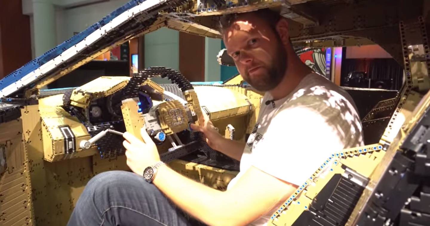 This Insane Life-Size Lego Technic Bugatti Chiron Is Drivable