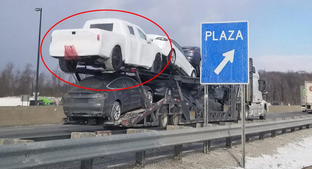 Is This A Prototype Of Teslas Long Awaited Electric Pickup