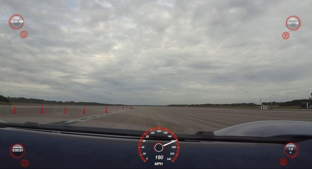  Ford GT Does A Standing Mile Run, Hits A Nice, Round 180 Mph