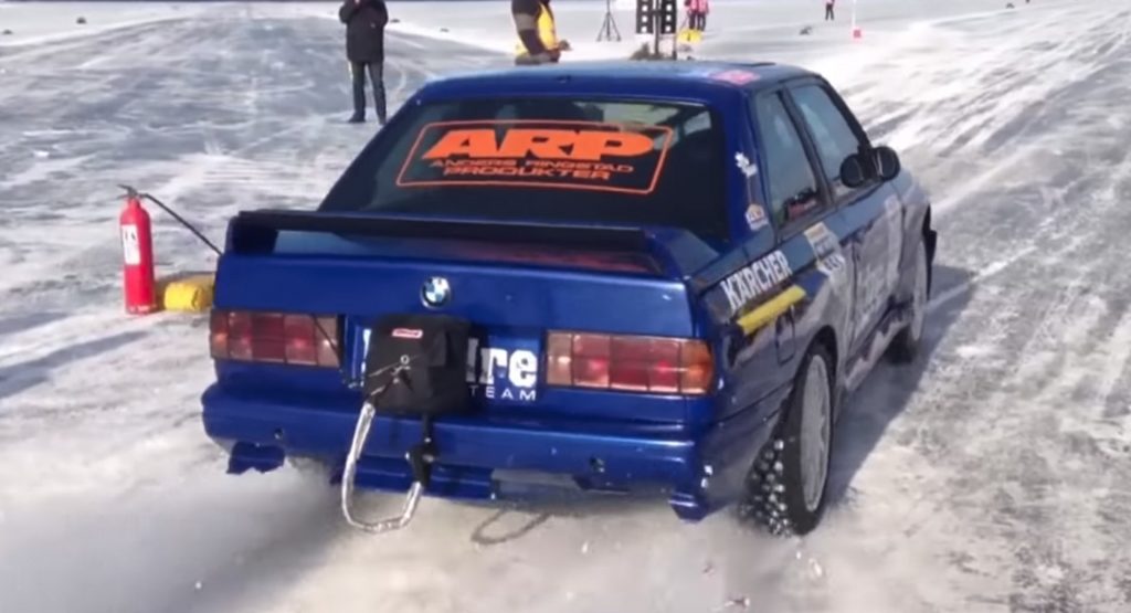  Watch This 1,300 HP BMW E30 M3 Hit 215.5 MPH On Ice