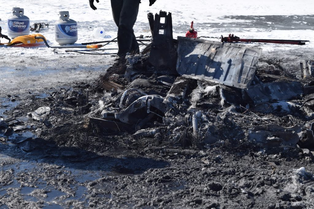 Tesla Model X Burnt To Ashes On Frozen Vermont Lake | Carscoops