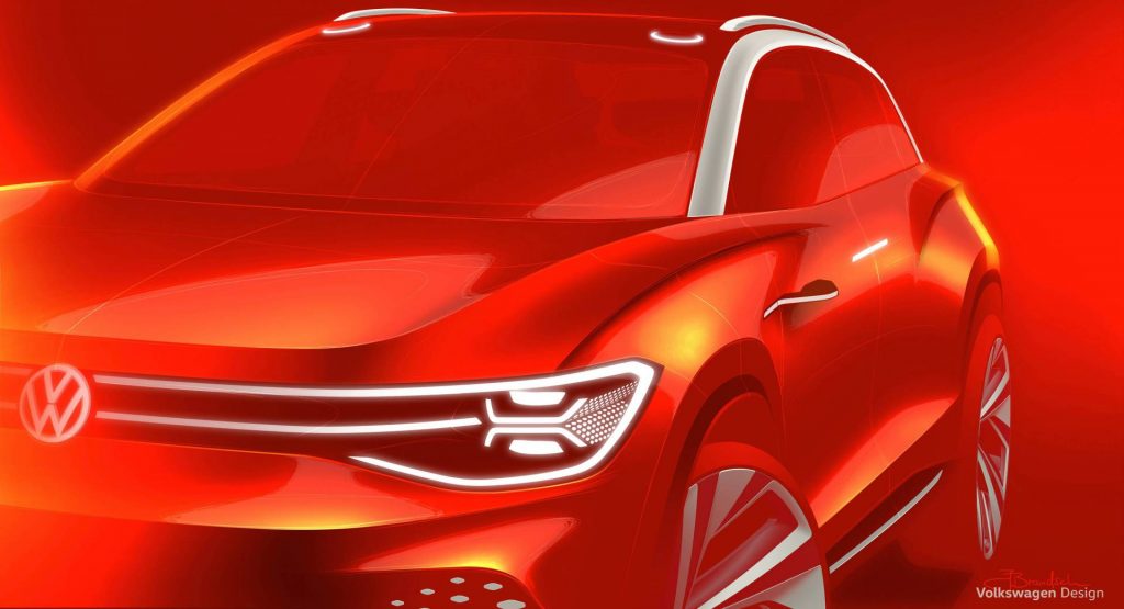  VW ID Roomzz Flagship Electric SUV Concept Teased Before Shanghai Debut