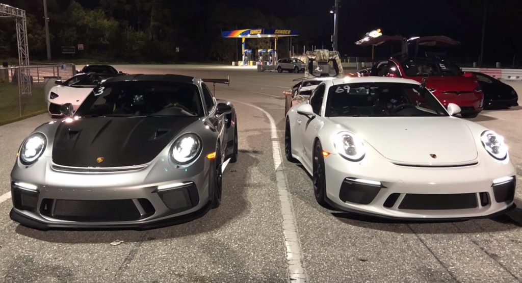  Porsche 911 GT3 And GT3 RS Go To War At The Drag Strip