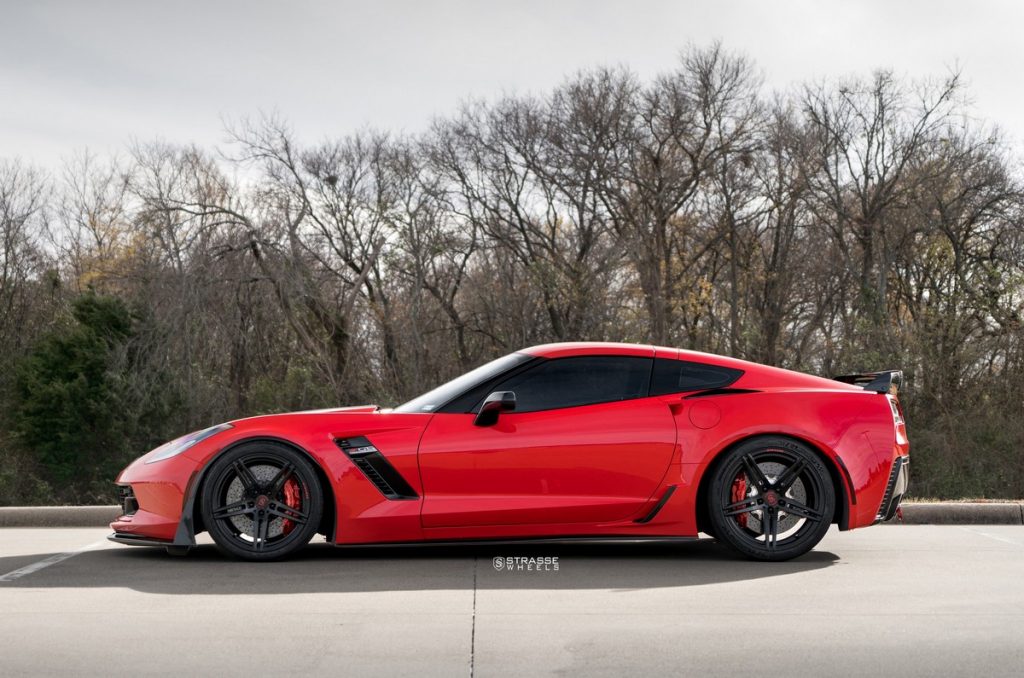 Torch Red C7 Corvette Z06 Looks Great On 20-Inch Black Alloys | Carscoops