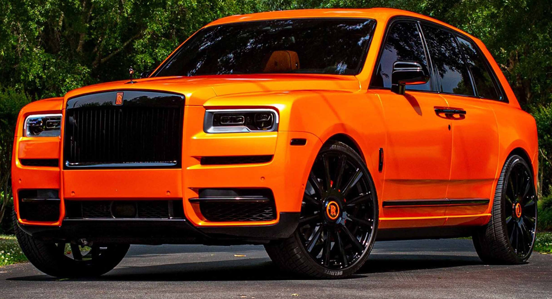 Odell Beckham Jr orders custom Rolls Royce in Dawg Pound orange photos