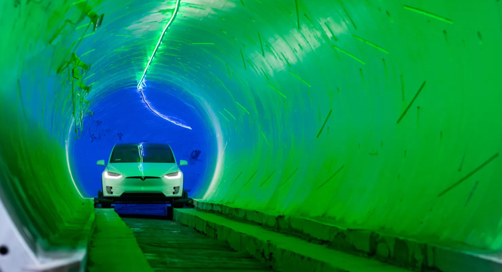 The Boring Company LVCC Loop timelapse shows smooth, busy tunnel activity