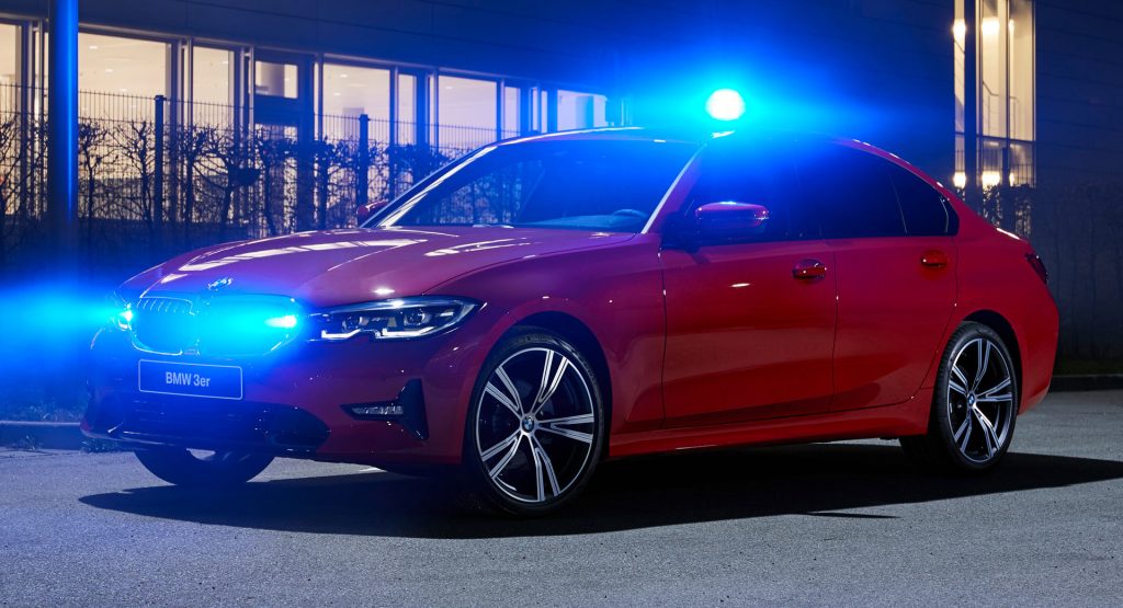  Stealthy BMW 3-Series Police Car Headlines Company’s RETTmobil Lineup