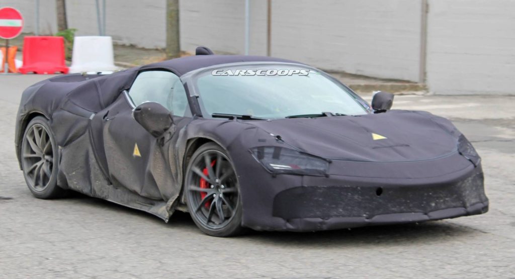  Ferrari’s 1,000 PS Hybrid Supercar Spotted A Week Before Its Official Unveiling