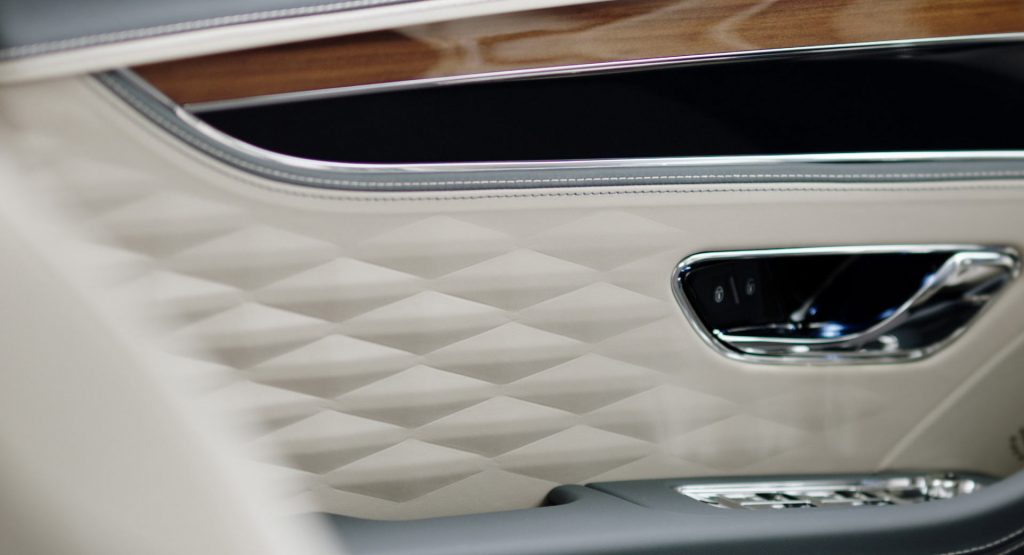  Bentley Teases New Flying Spur’s 3D Textured Leather Upholstery