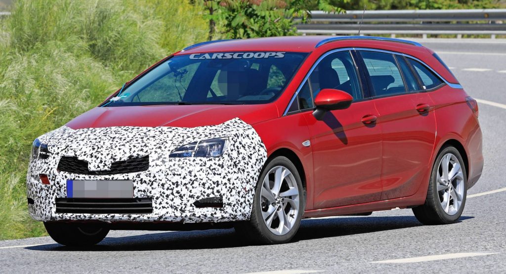  Facelifted Opel Astra Sports Tourer Makes A Predictable First Appearance