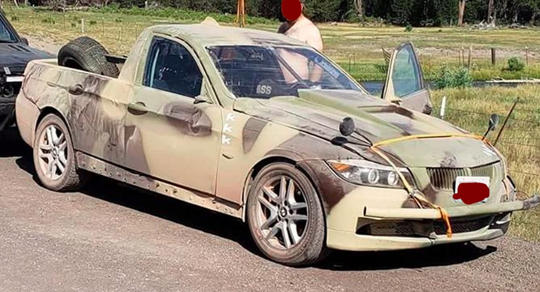 Hey Randy Here S A Bmw E90 3 Series Pickup But What S Up With Those Kkk Initials Carscoops