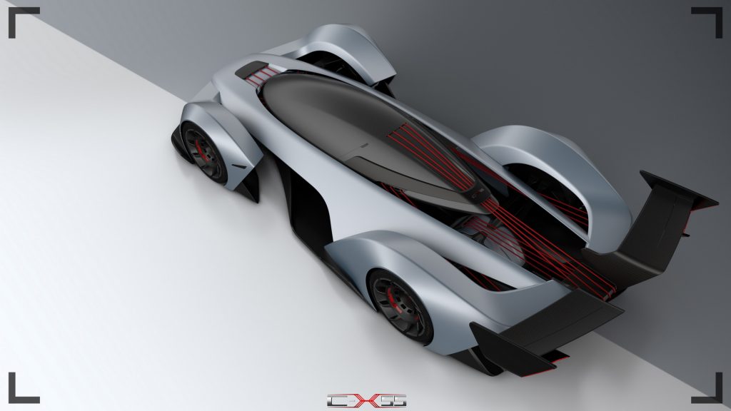 Jaguar C-x55 Concept Is Inspired By The Frame Of A Tennis Racket 