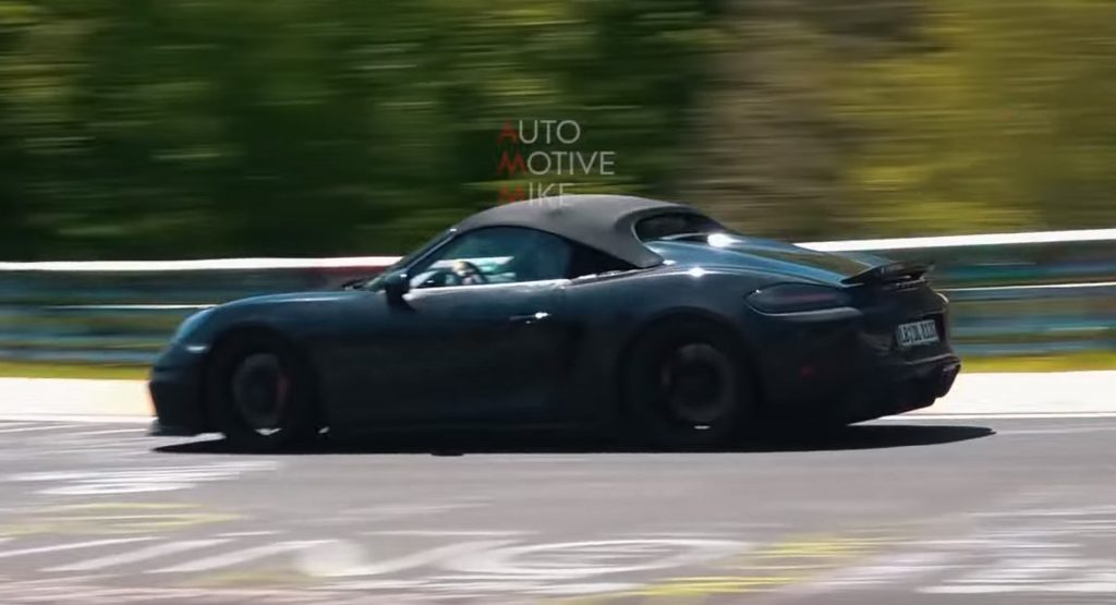  Porsche Puts 2020 718 Boxster Spyder Through Its Paces