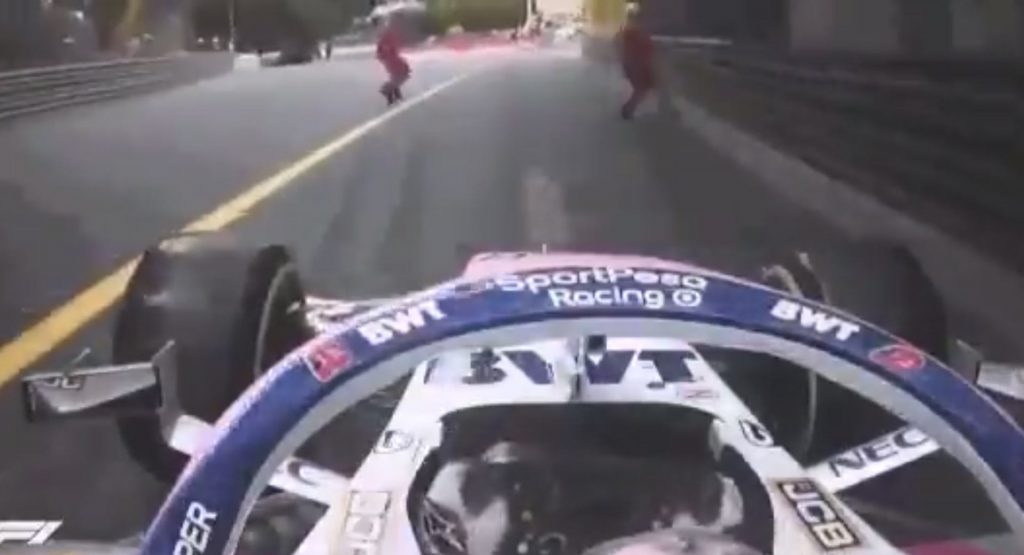  Too Close For Comfort: F1 Driver Sergio Perez Almost Hits Marshals At Monaco Grand Prix