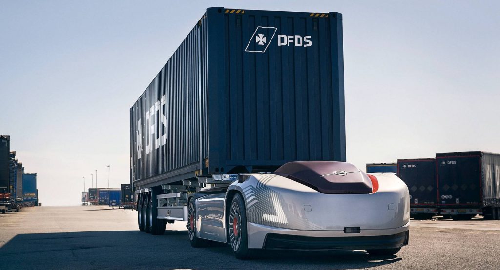  Volvo Trucks’ Self-Driving “Vera” Starts Transporting Containers In Sweden