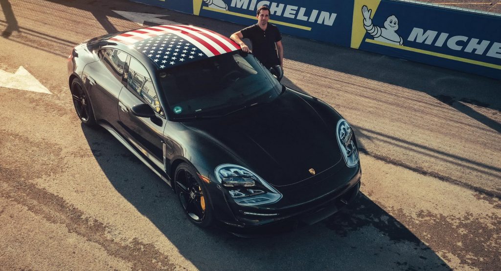  Porsche Taycan Demonstrates Its Speed At NYC Formula E Course