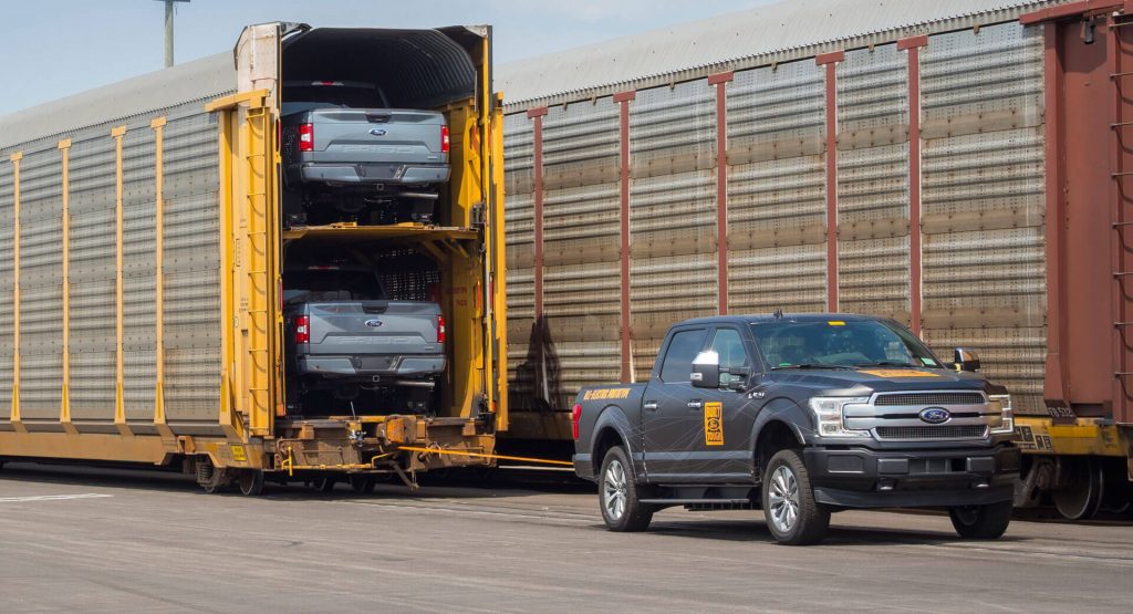  See The Ford F-150 Electric Prototype Tow Over 1 Million Pounds