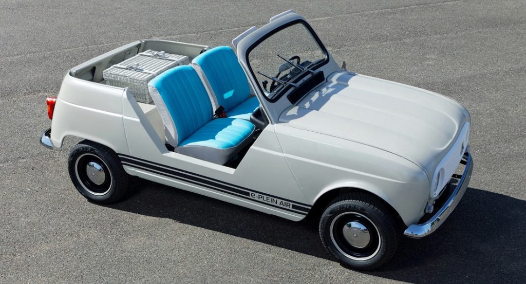  Renault’s e-Plein Air Is A Retro Convertible With A Twizy Powertrain