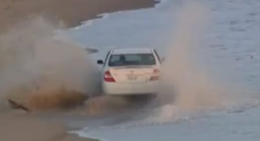  LA Suspect Leads Police On Chase Across A Beach In Toyota Camry