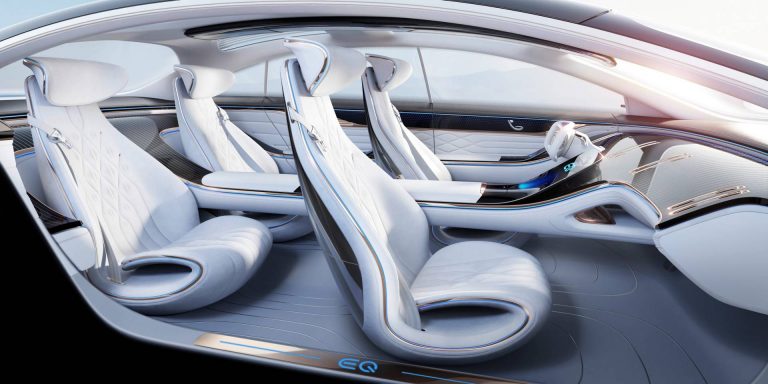 New Mercedes-Benz EQS Study Reveals Futuristic, Lounge-Like Interior ...