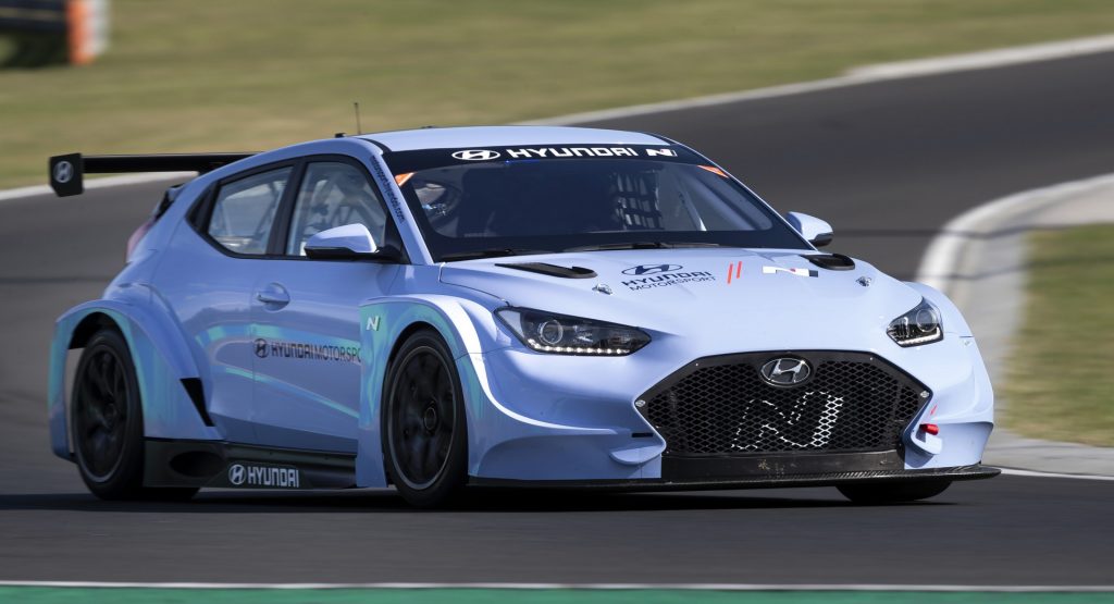  Hyundai Starts Real-Life Testing Of Electric Veloster N ETCR Racer