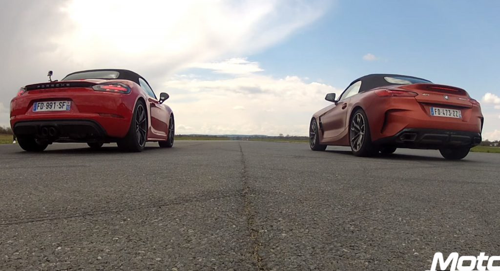  Porsche Boxster GTS Goes Against BMW’s Z4 M40i In Straight Line Race